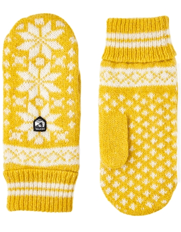 Hestra Isvik Mitt Yellow/Off White