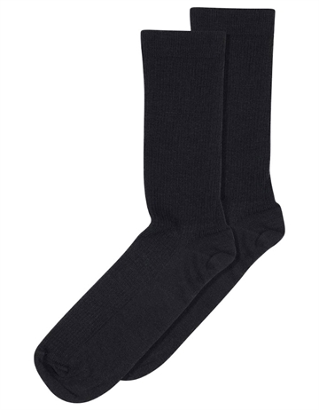 MP Fine Wool Rib Socks Black