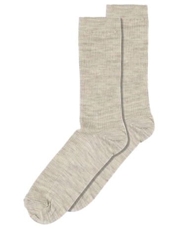 MP Fine Wool Rib Socks Light Brown 