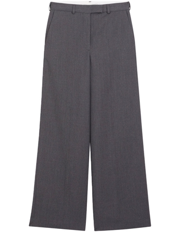 Róhe Wide Leg Trousers Grey Melange