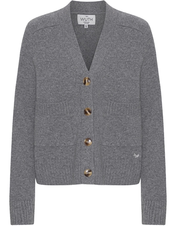 Wuth Grandpa Cardigan Dark Grey