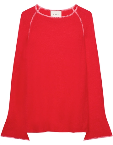 Róhe Trumpet Sleeve Poppy