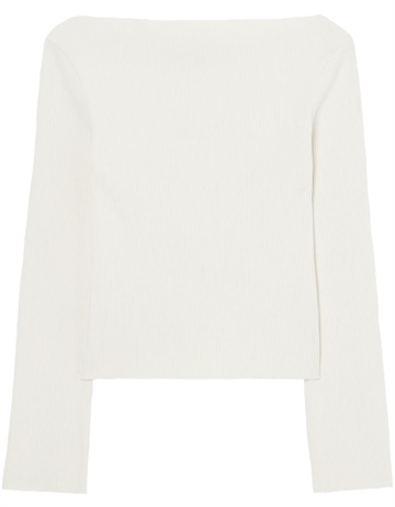 Róhe Ribbed Knit Top Cream