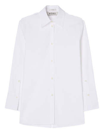 róhe back slit shirt white