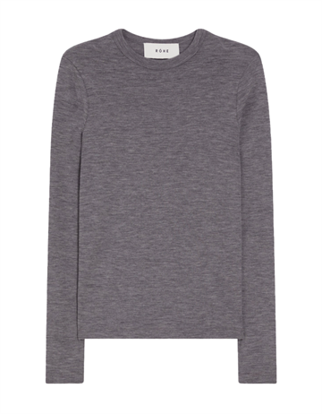 róhe fine merino long sleeve grey