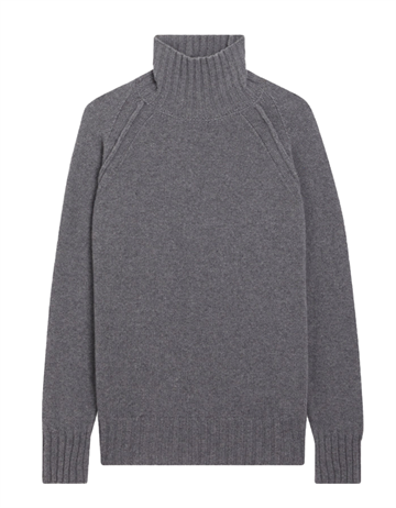 róhe wool cashmere turtleneck grey