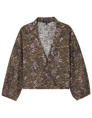 Soeur Eteocle Bluse, Kaki/Lilas