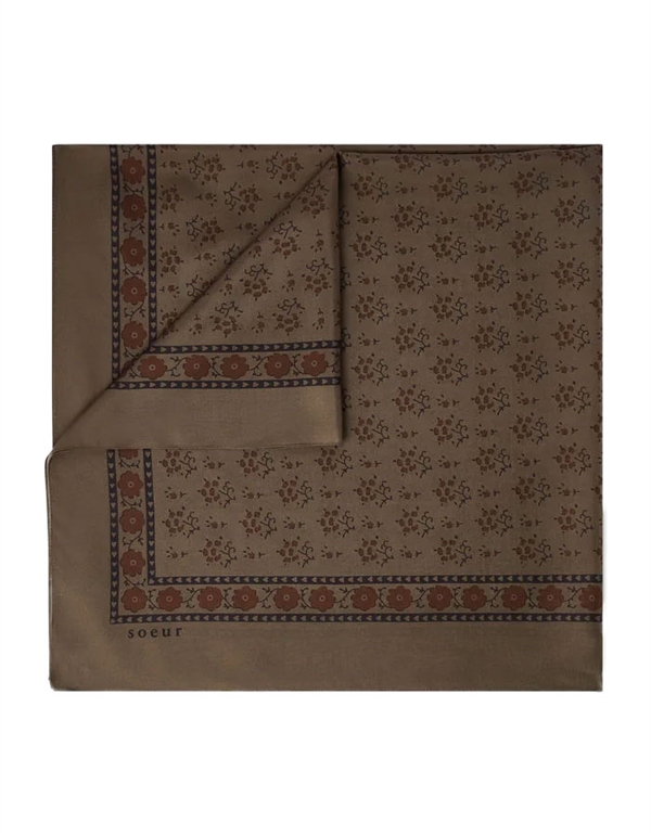 Soeur Foulard Gris/Marron